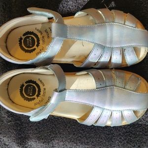Livie and Luca Paz sandals iridescent blue size 13